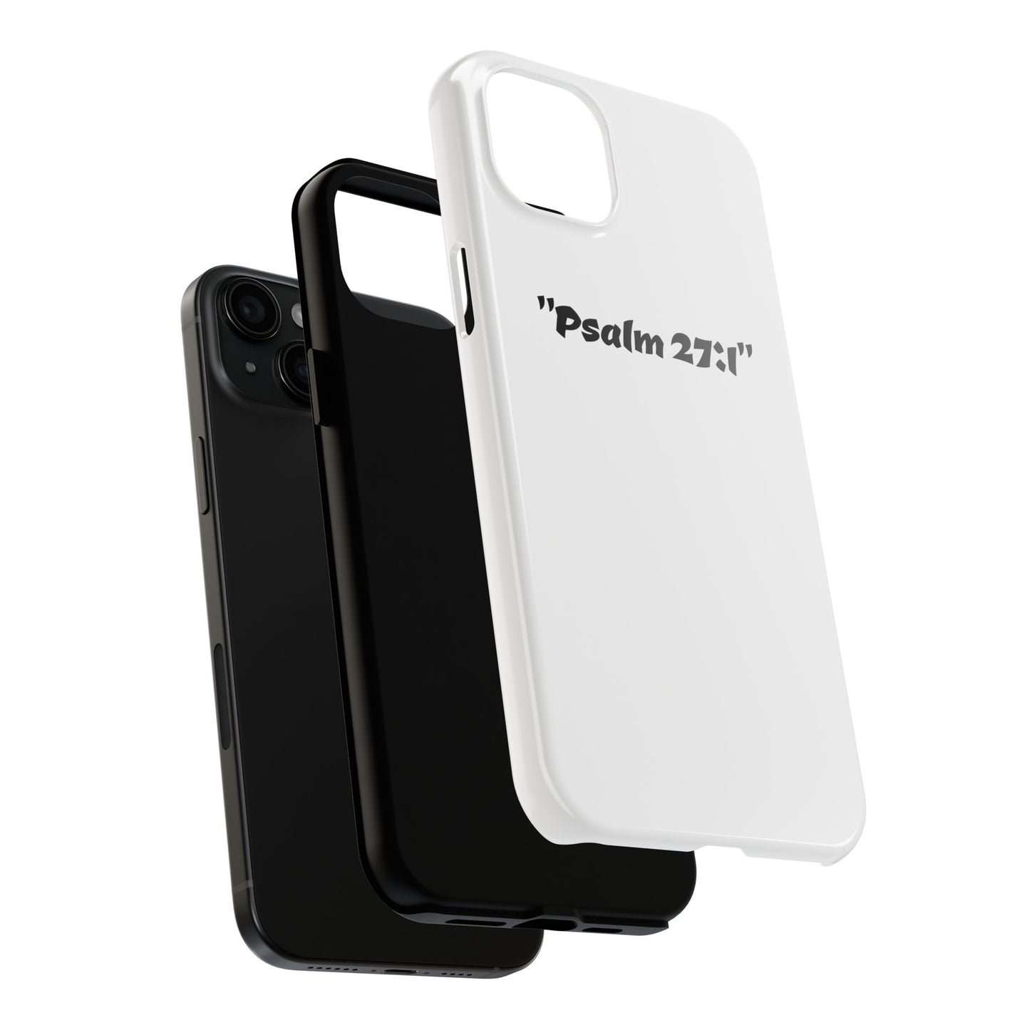 Bible verse "Psalm 27:1" (V2) - Tough iPhone Case