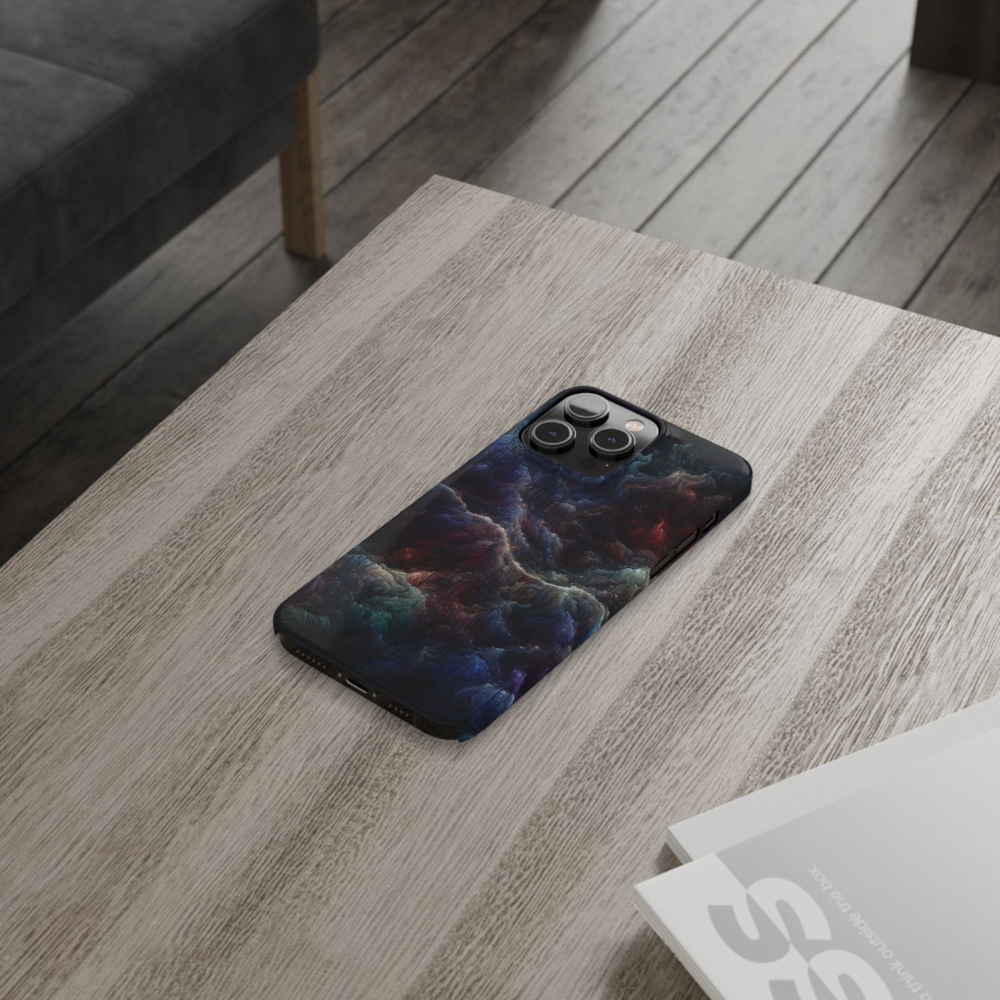 Cosmic Swirl Slim Phone Case - Protect Your Device in Style