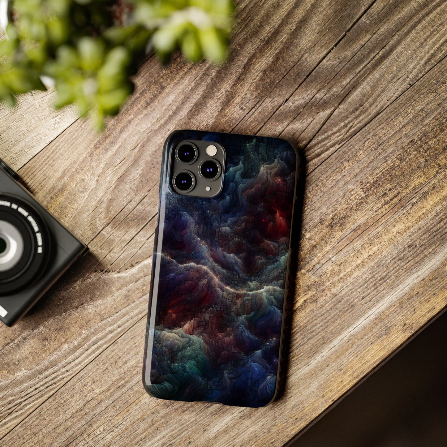 Cosmic Swirl Slim Phone Case - Protect Your Device in Style