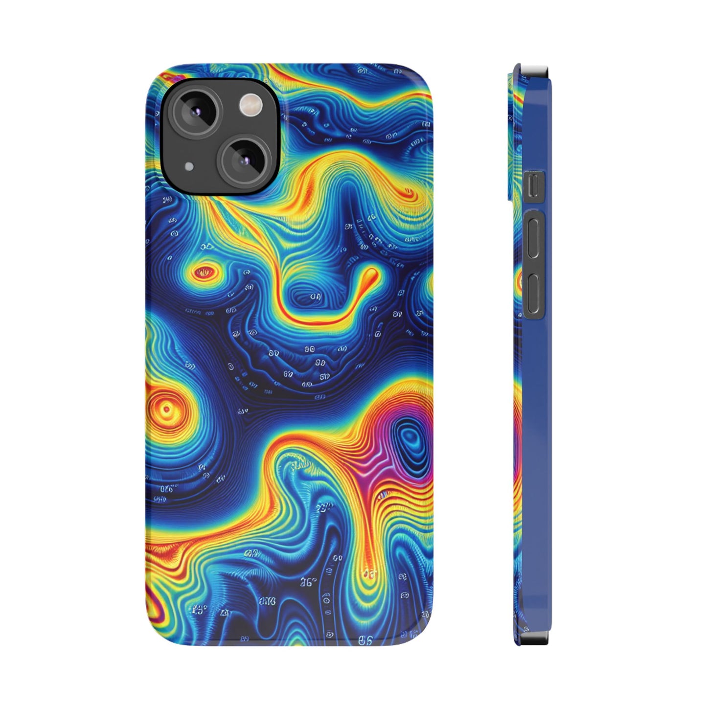 Thermal islands Phone Case - Colorful Geometric Design for Art Lovers