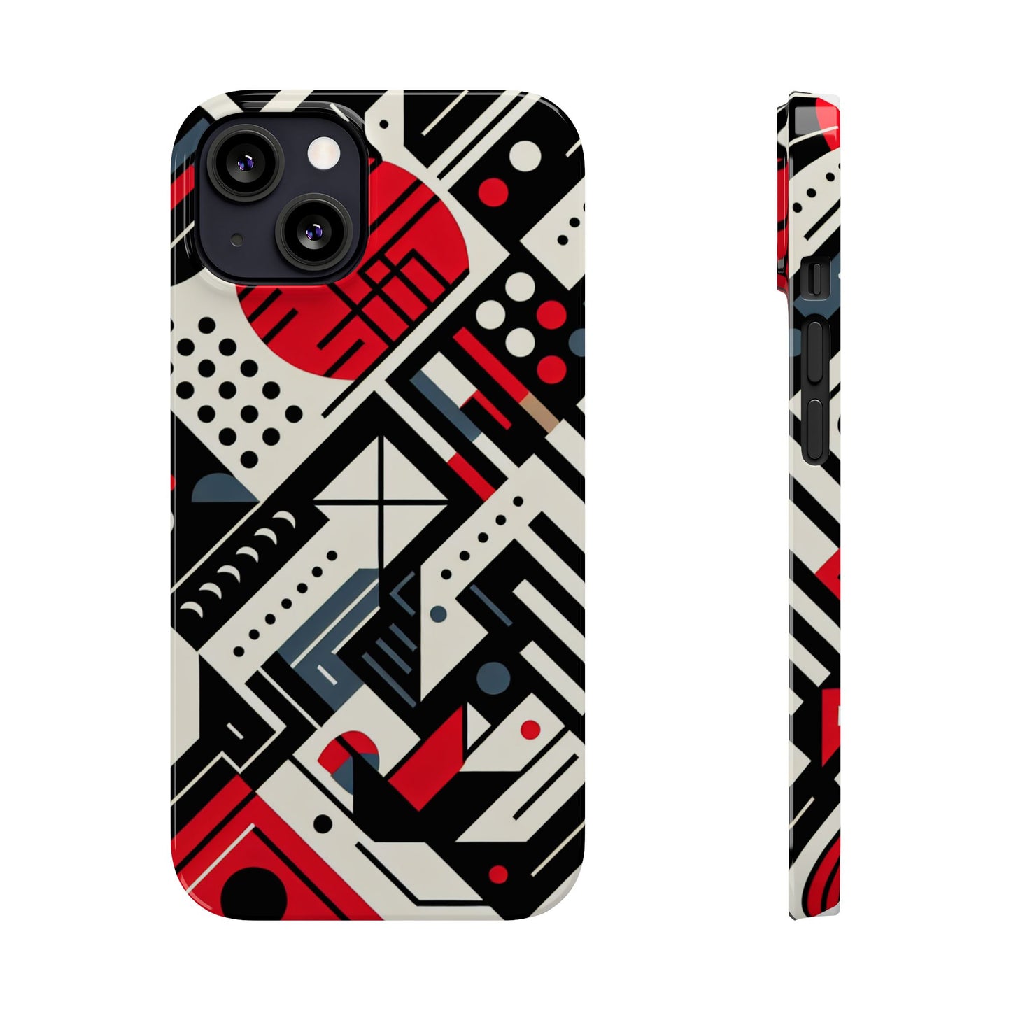 Geometric Abstract Slim Phone Case - Modern Design for Trendsetters