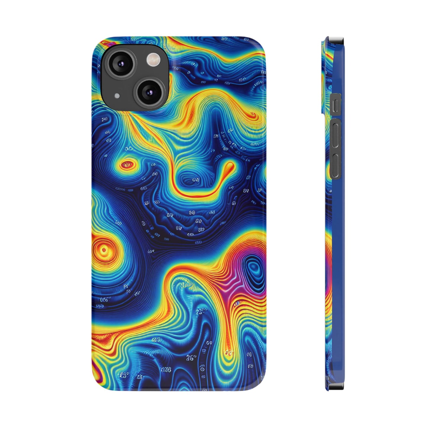 Thermal islands Phone Case - Colorful Geometric Design for Art Lovers