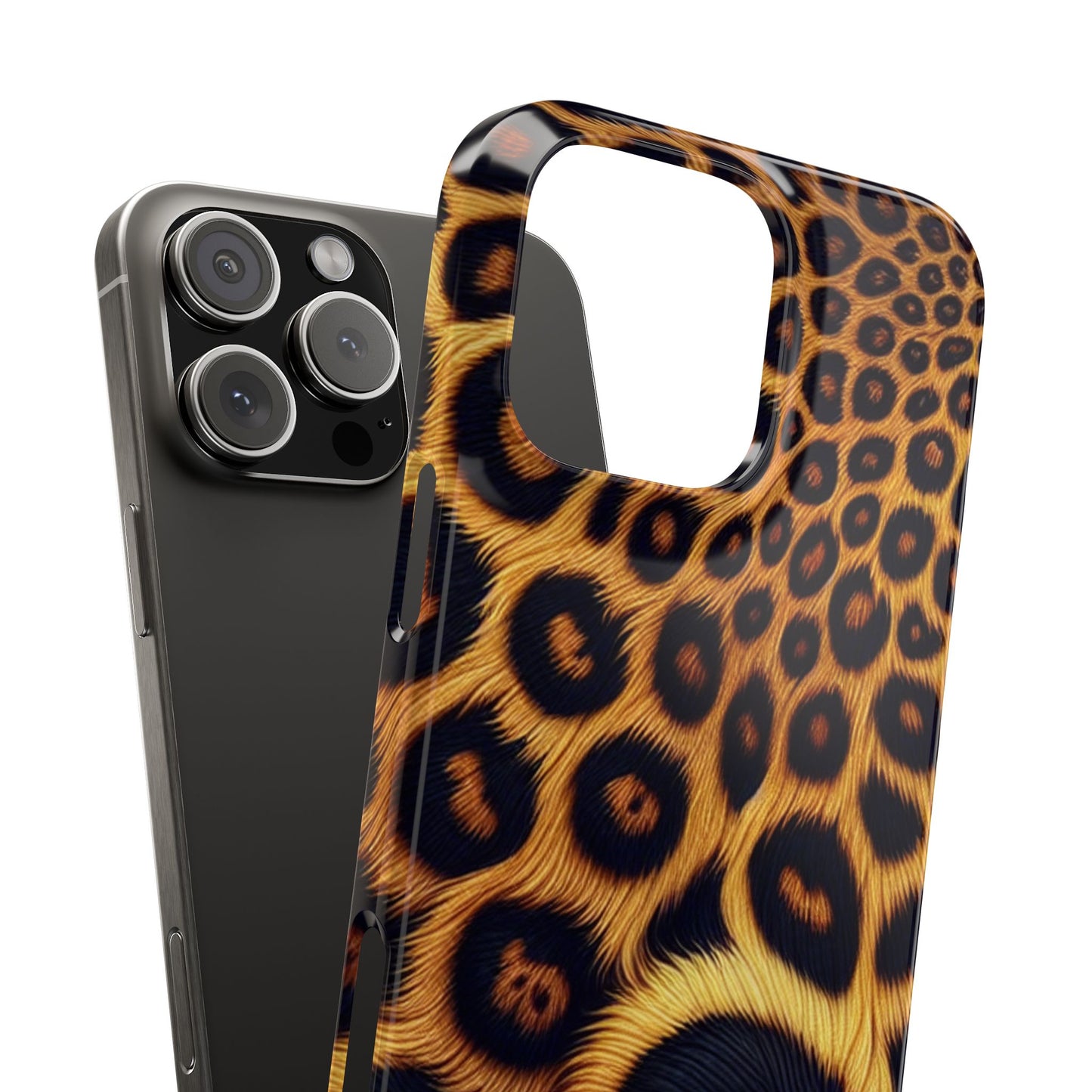 "New" Leopard Print Slim Phone Case - Trendy Animal Design