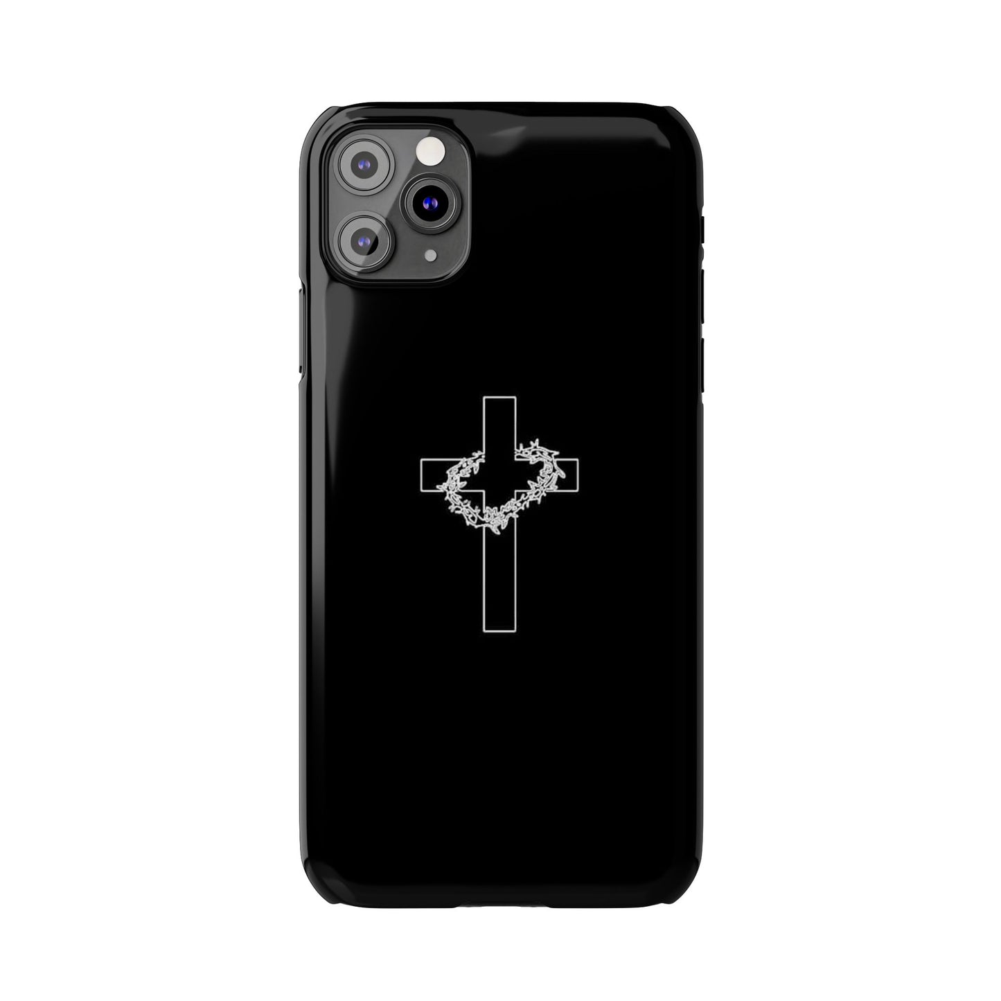 Faith-Inspired Slim Phone Case with Cross Design