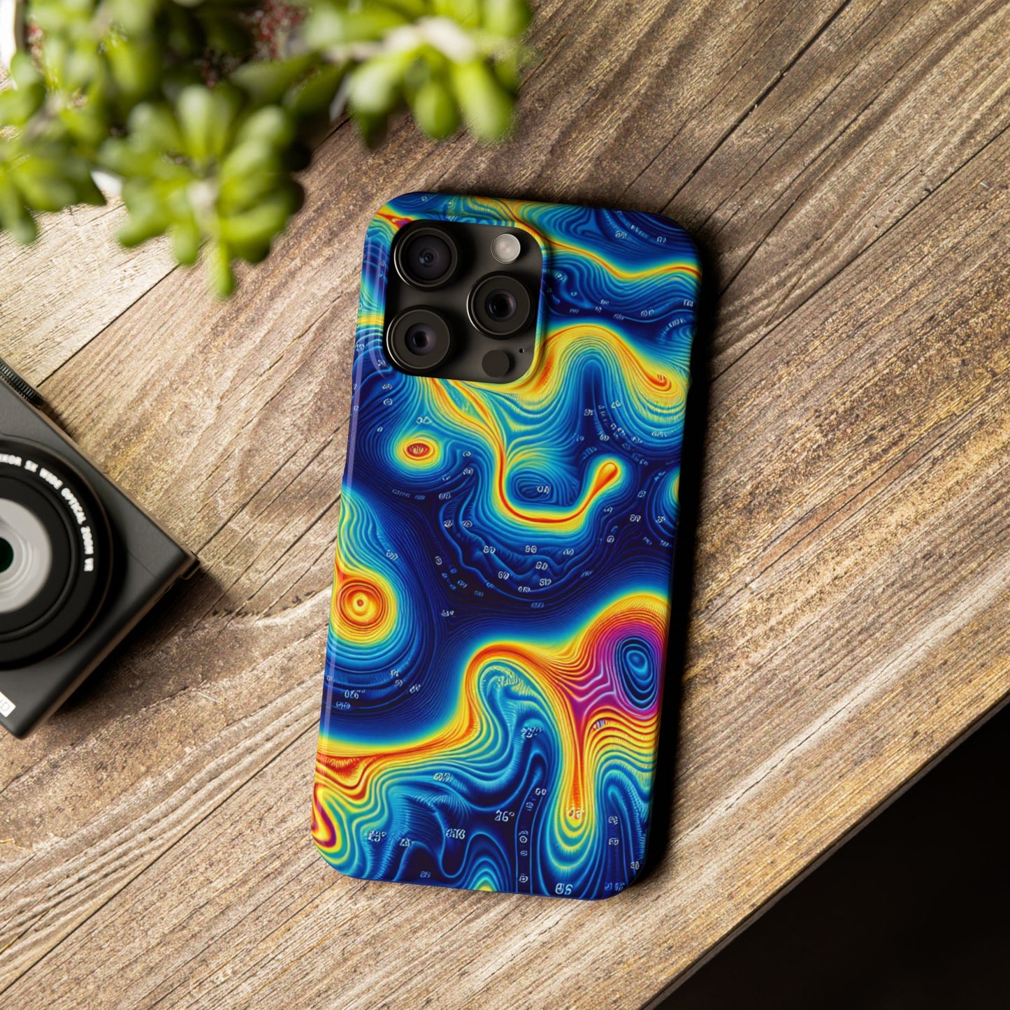 Thermal islands Phone Case - Colorful Geometric Design for Art Lovers