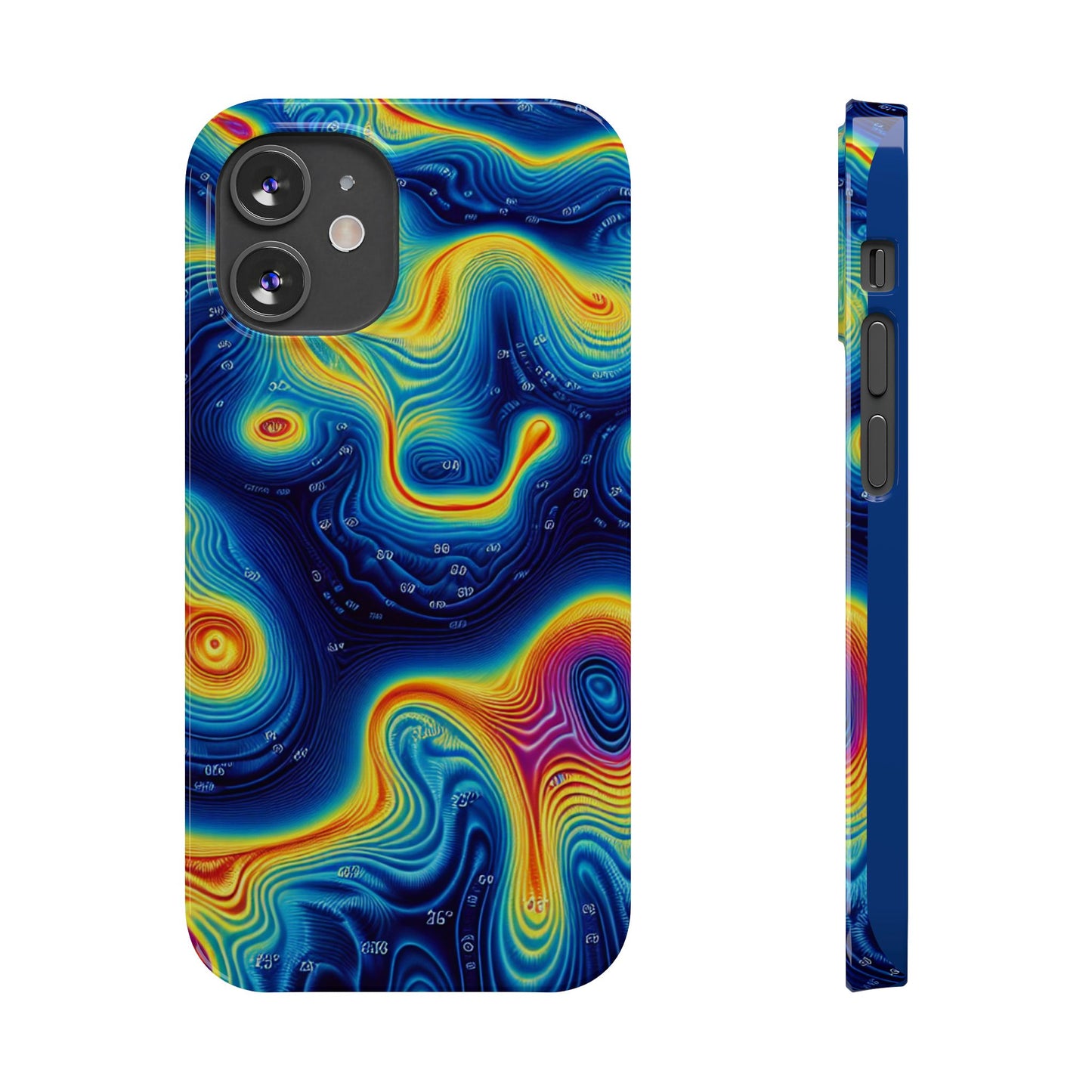 Thermal islands Phone Case - Colorful Geometric Design for Art Lovers