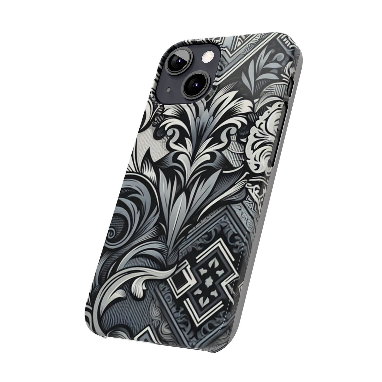 Elegant Floral Slim Phone Case - Stylish Protection for Modern Aesthetics