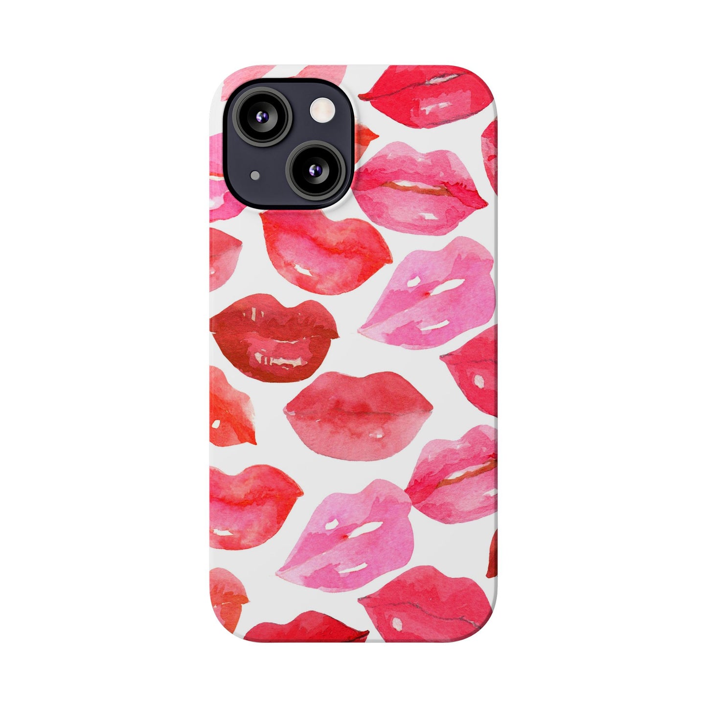 Romantic Kiss Lip Design Slim Phone Case - Perfect Gift for Valentine's Day