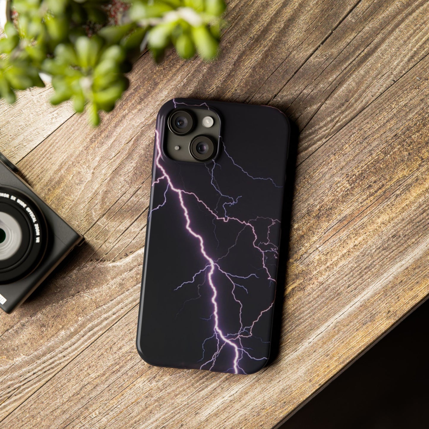 Lightning Bolt Slim Phone Case - Edgy, Stylish Protection for Your Device