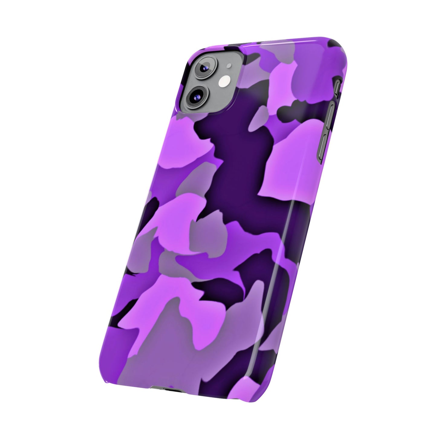 Colorful Purple Abstract Slim Phone Case - Stylish Mobile Accessory for Trendsetters