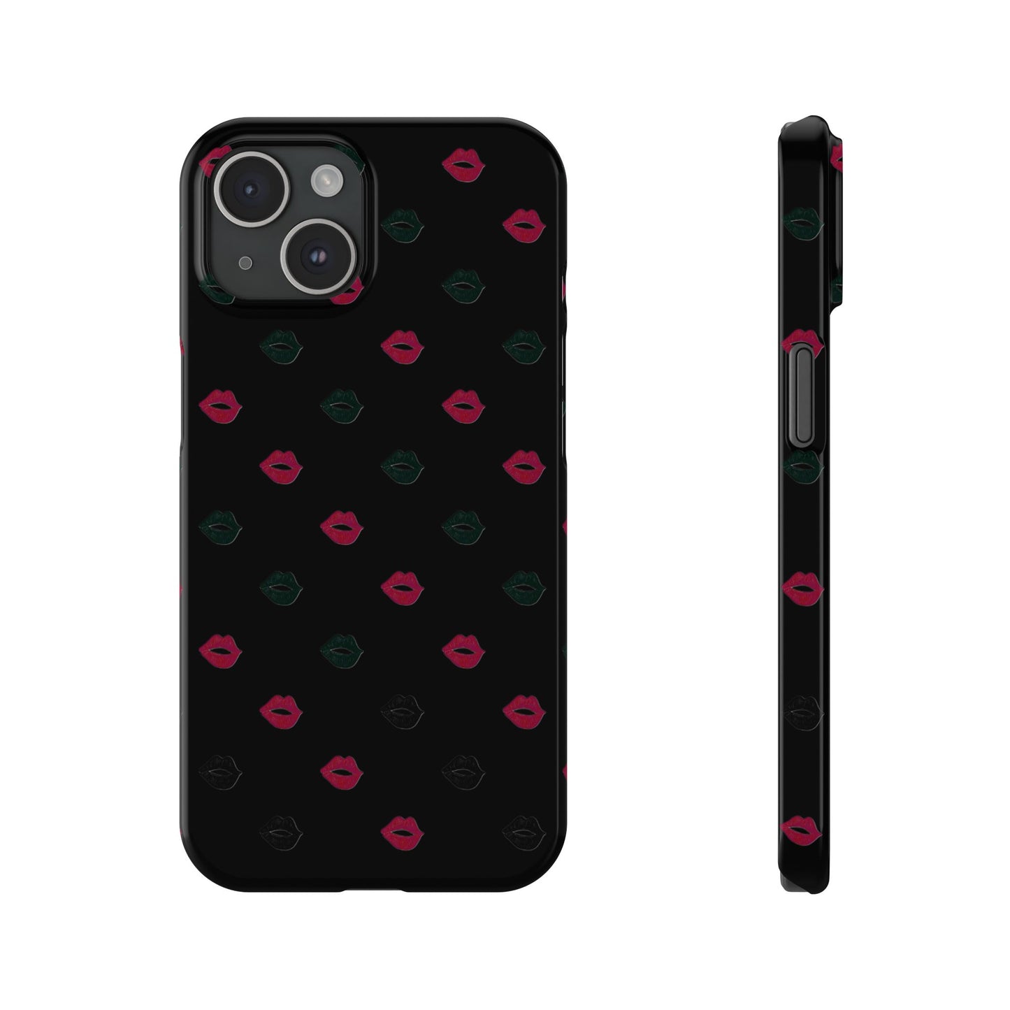 Chic Lip Pattern Slim Phone Case - Stylish Protection for Trendsetters