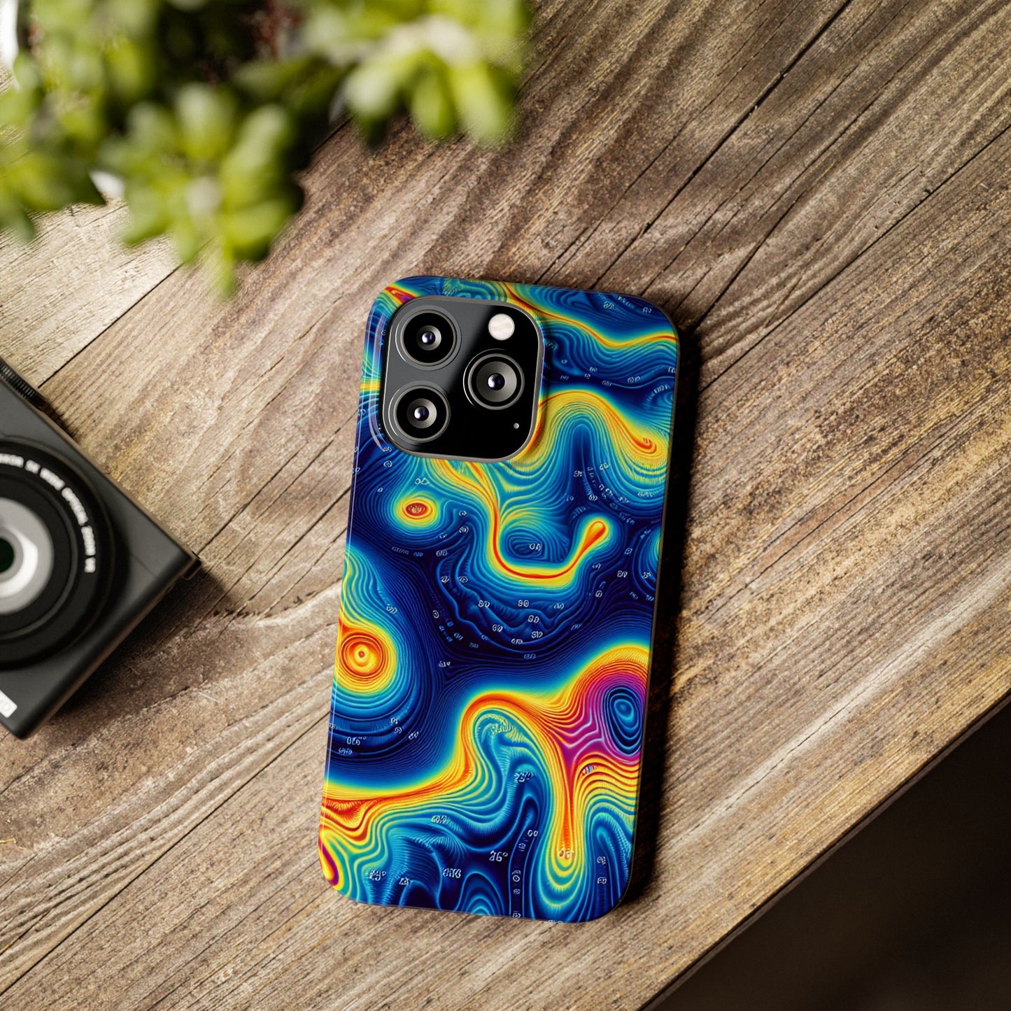 Thermal islands Phone Case - Colorful Geometric Design for Art Lovers