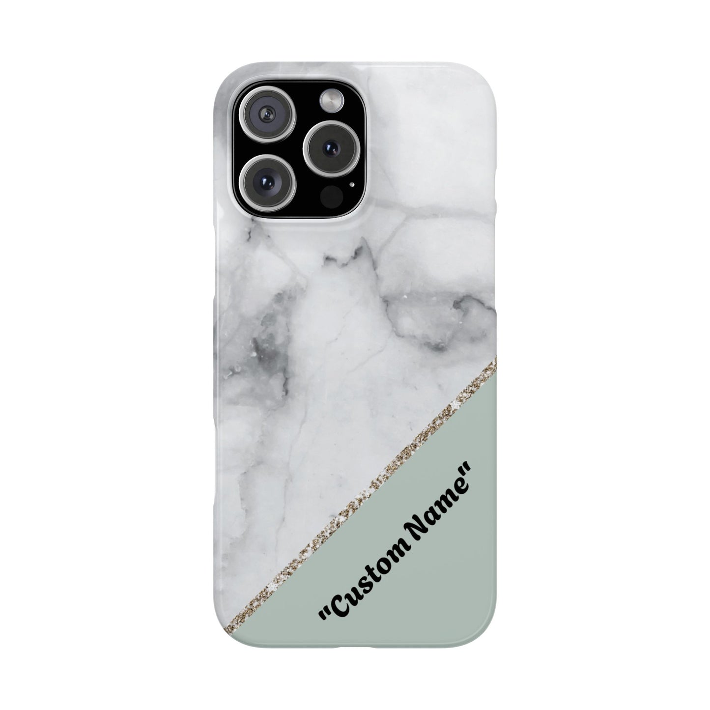 Custom Marble Slim Phone Case - Personalized Design for Trendy Protection