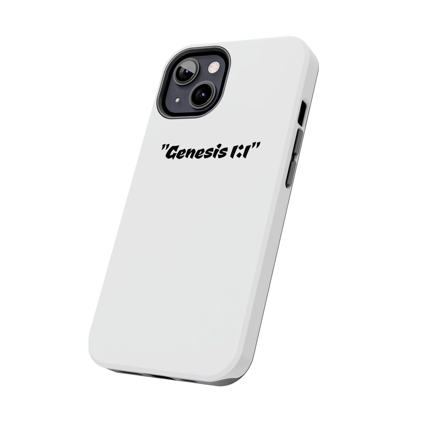 Bible verse "Genesis 1:1" (V2) - Tough iPhone Case