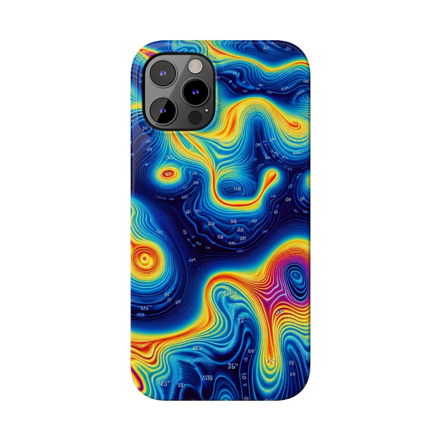 Thermal islands Phone Case - Colorful Geometric Design for Art Lovers