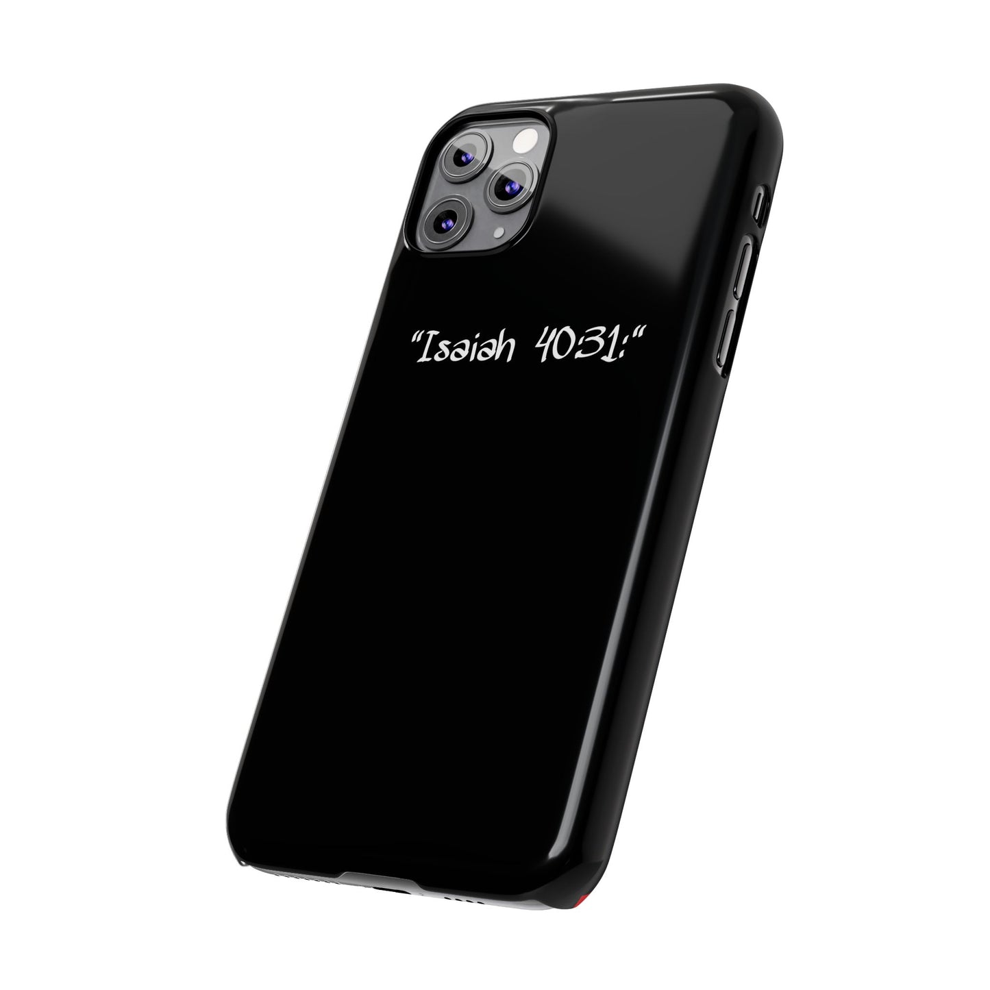 Bible verse "Isaiah 40.31:" - Iphone Case