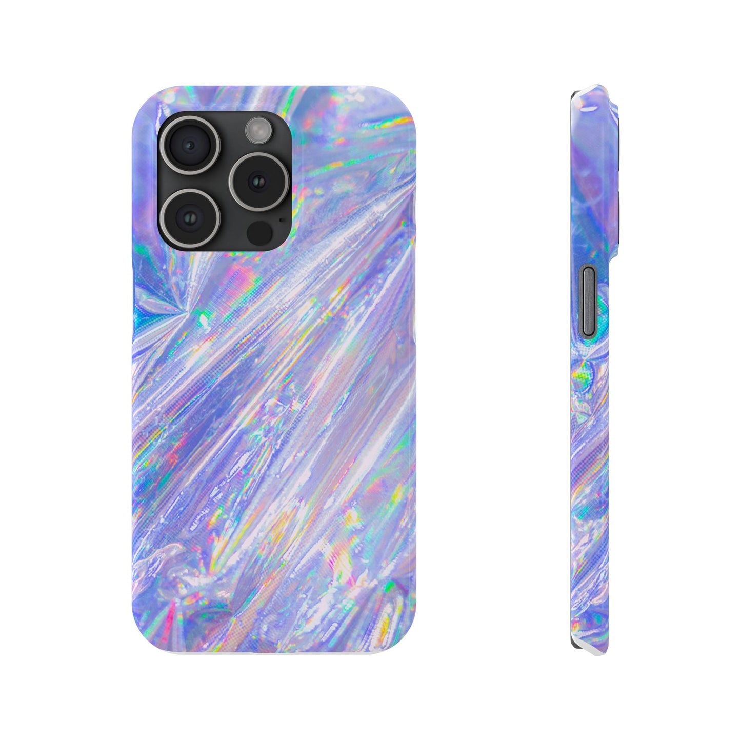 Iridescent Slim Phone Case - Holographic Design for Trendy Protection