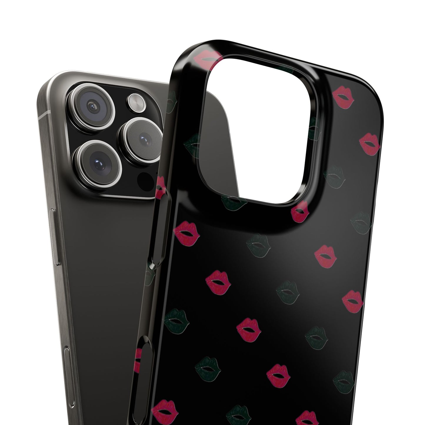 Chic Lip Pattern Slim Phone Case - Stylish Protection for Trendsetters