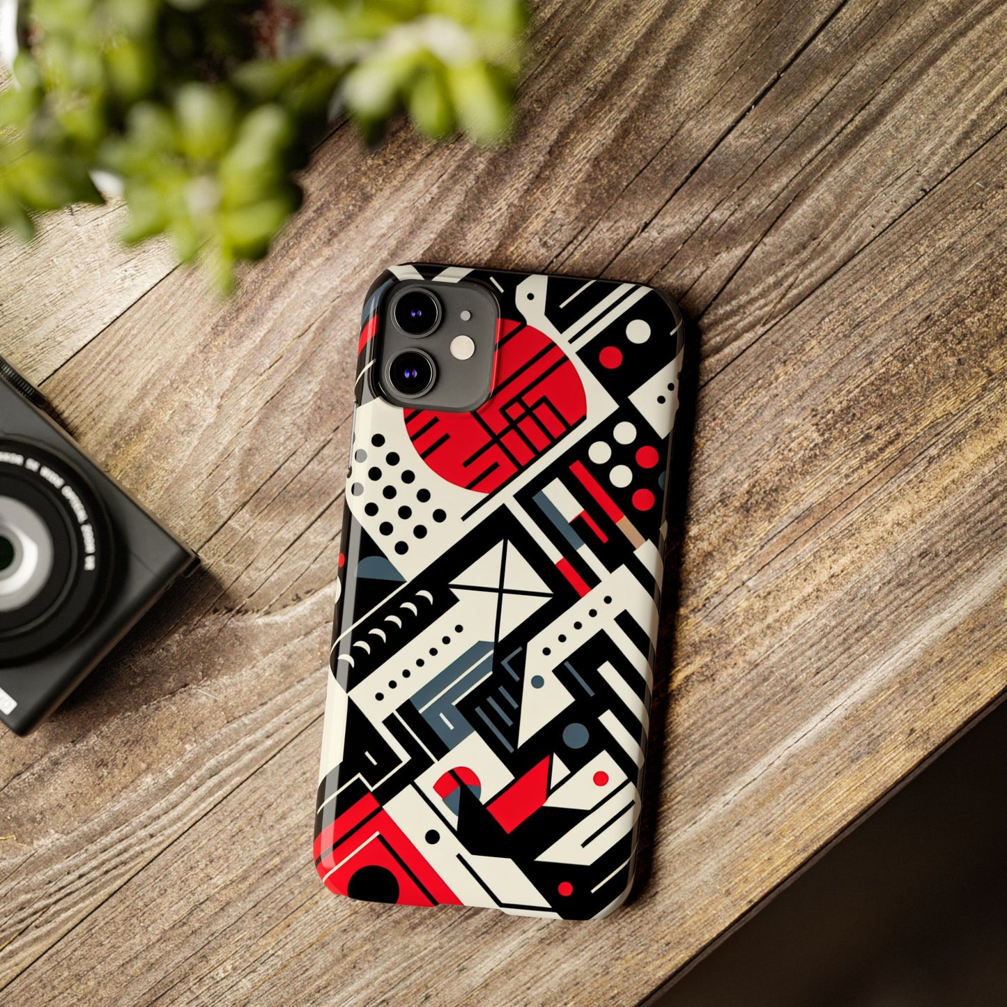 Geometric Abstract Slim Phone Case - Modern Design for Trendsetters