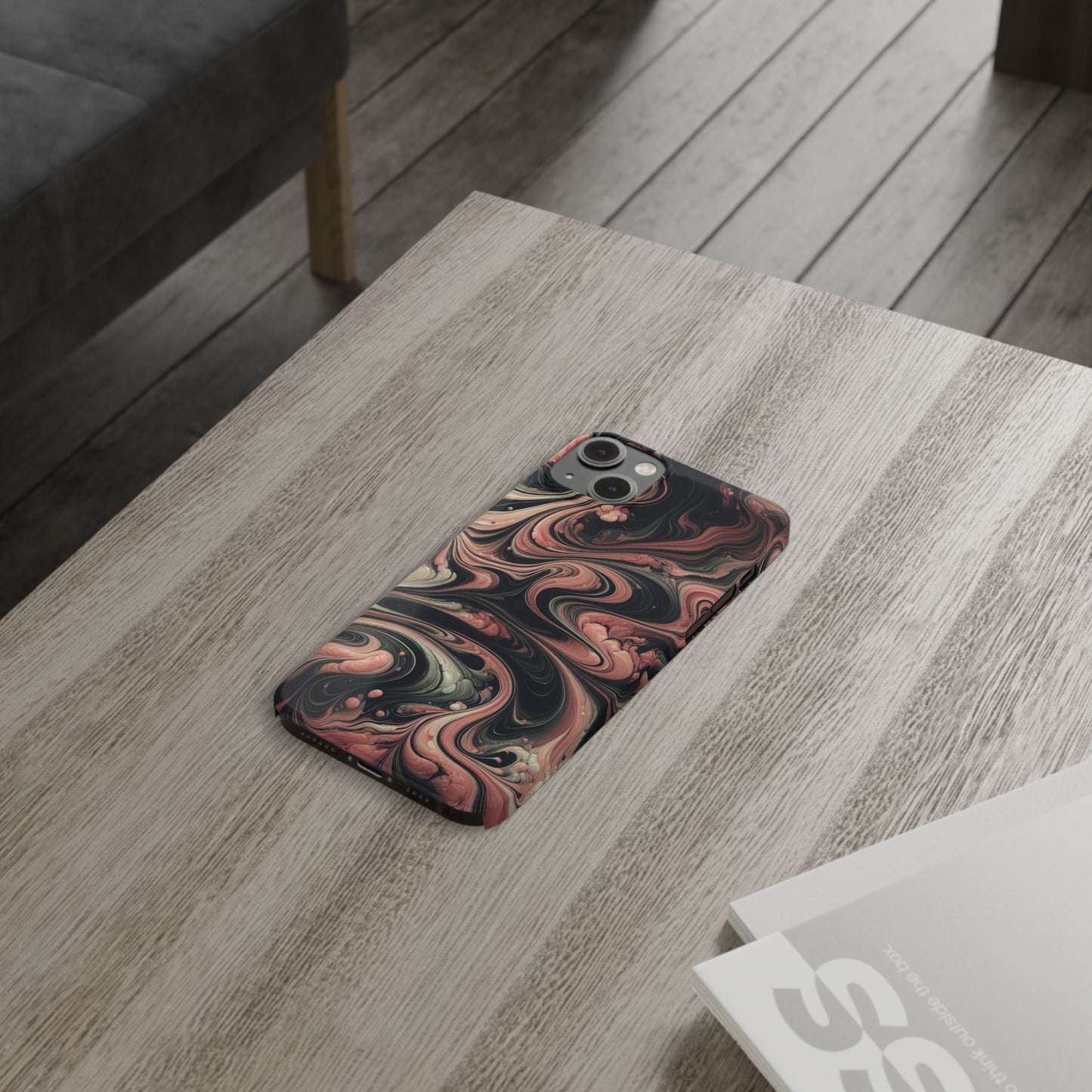 "Trending" Pink Marble design - iPhone case