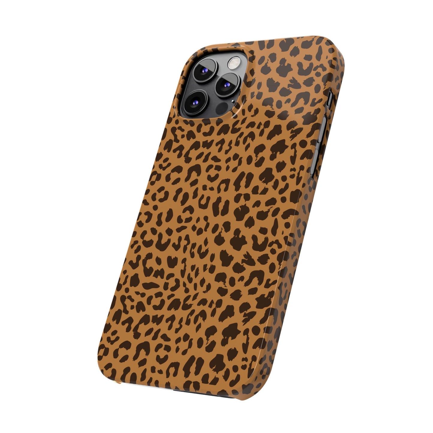 Sleek Leopard Print Slim Phone Case - Stylish & Durable Protection