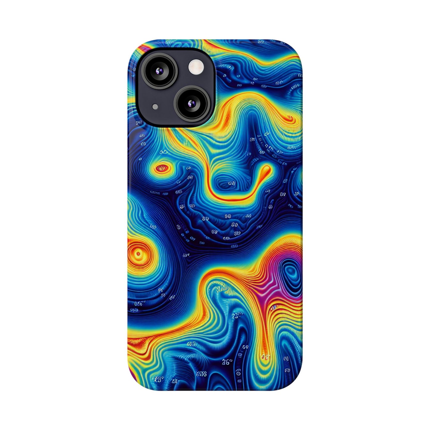 Thermal islands Phone Case - Colorful Geometric Design for Art Lovers