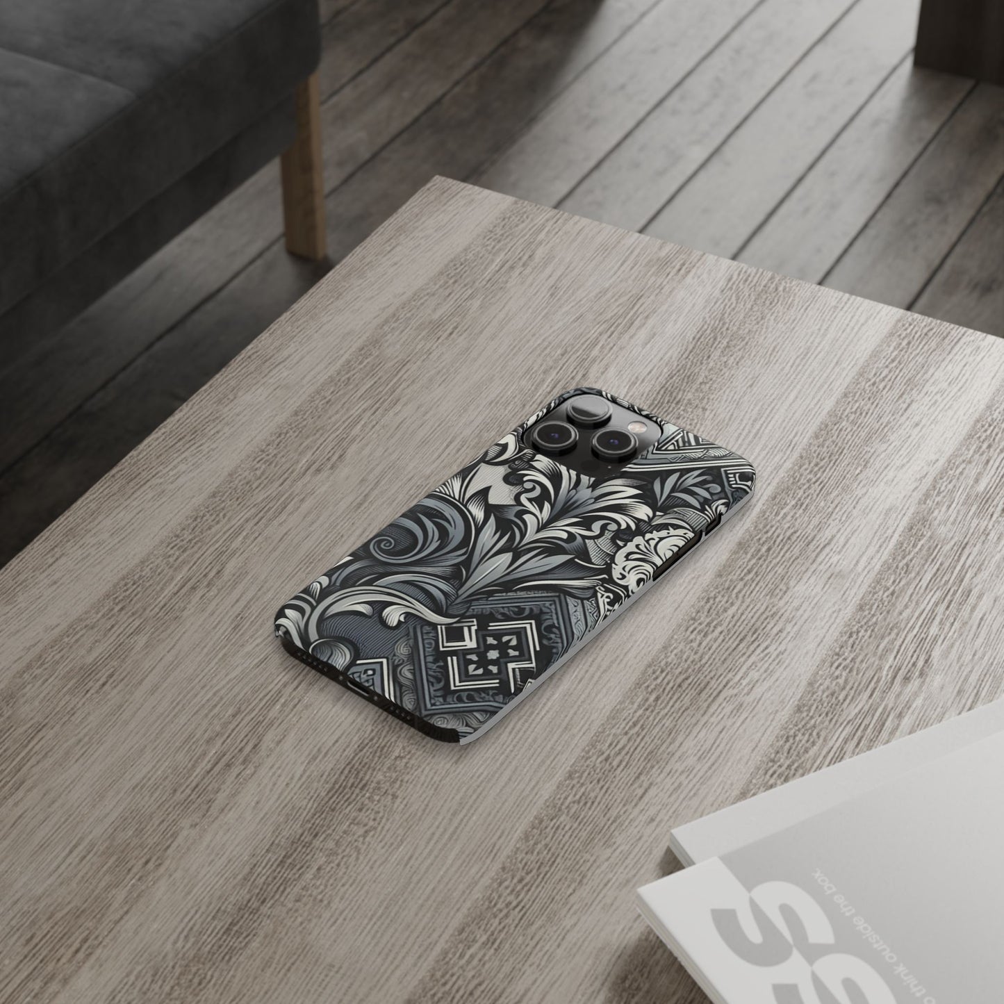 Elegant Floral Slim Phone Case - Stylish Protection for Modern Aesthetics