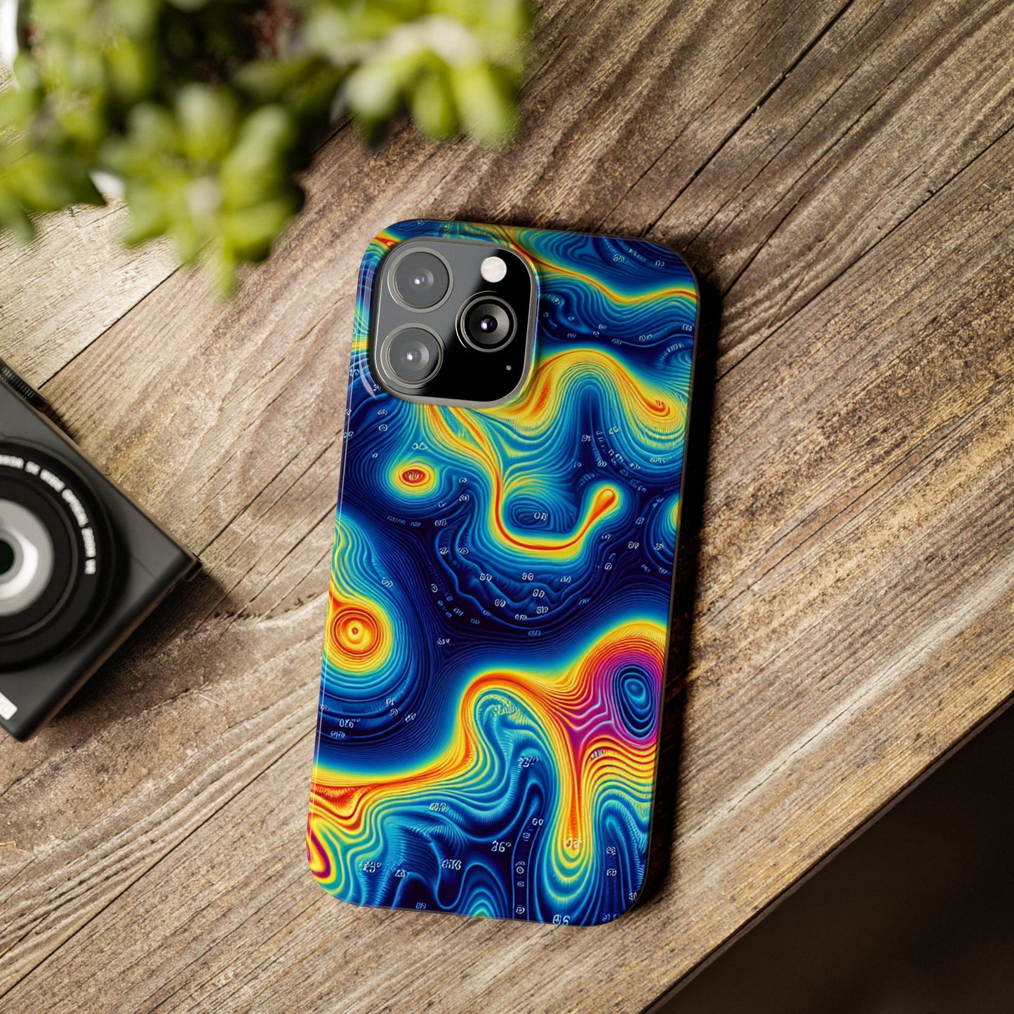 Thermal islands Phone Case - Colorful Geometric Design for Art Lovers