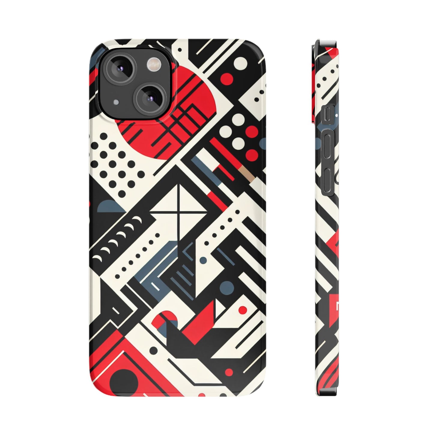 Geometric Abstract Slim Phone Case - Modern Design for Trendsetters