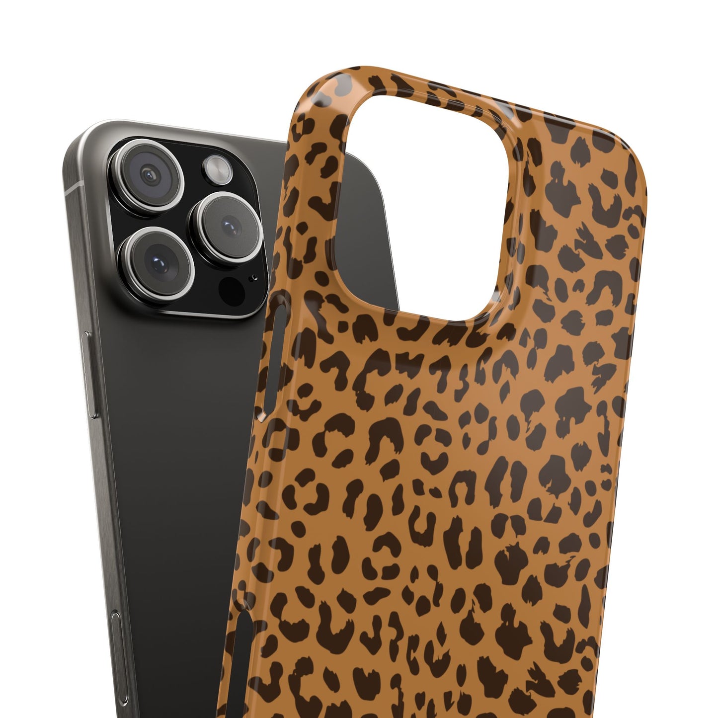 Sleek Leopard Print Slim Phone Case - Stylish & Durable Protection