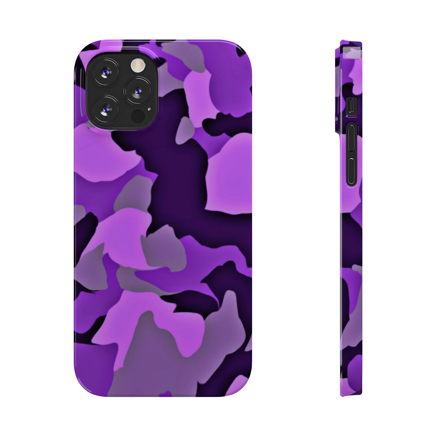 Colorful Purple Abstract Slim Phone Case - Stylish Mobile Accessory for Trendsetters