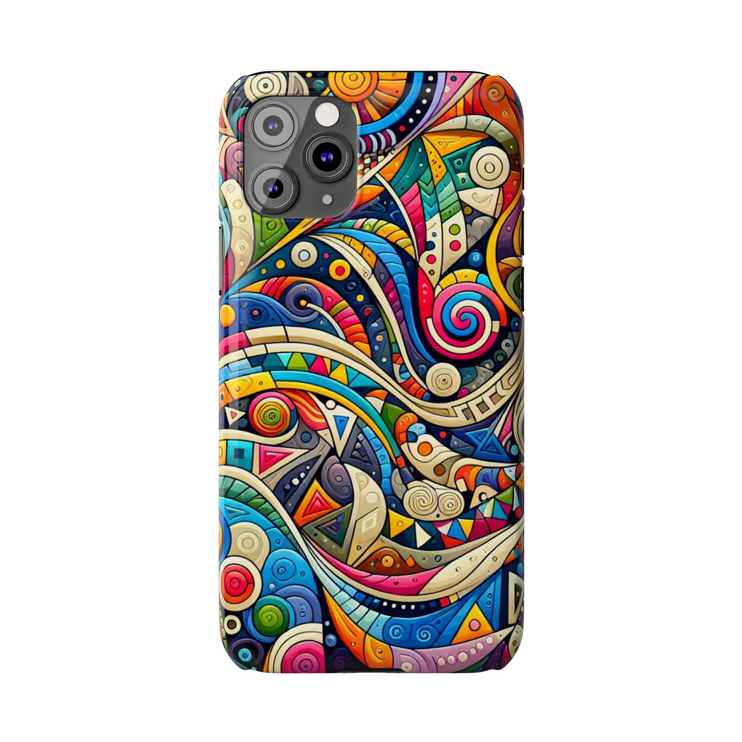 Colorful Abstract Slim Phone Case - Creative Art Design