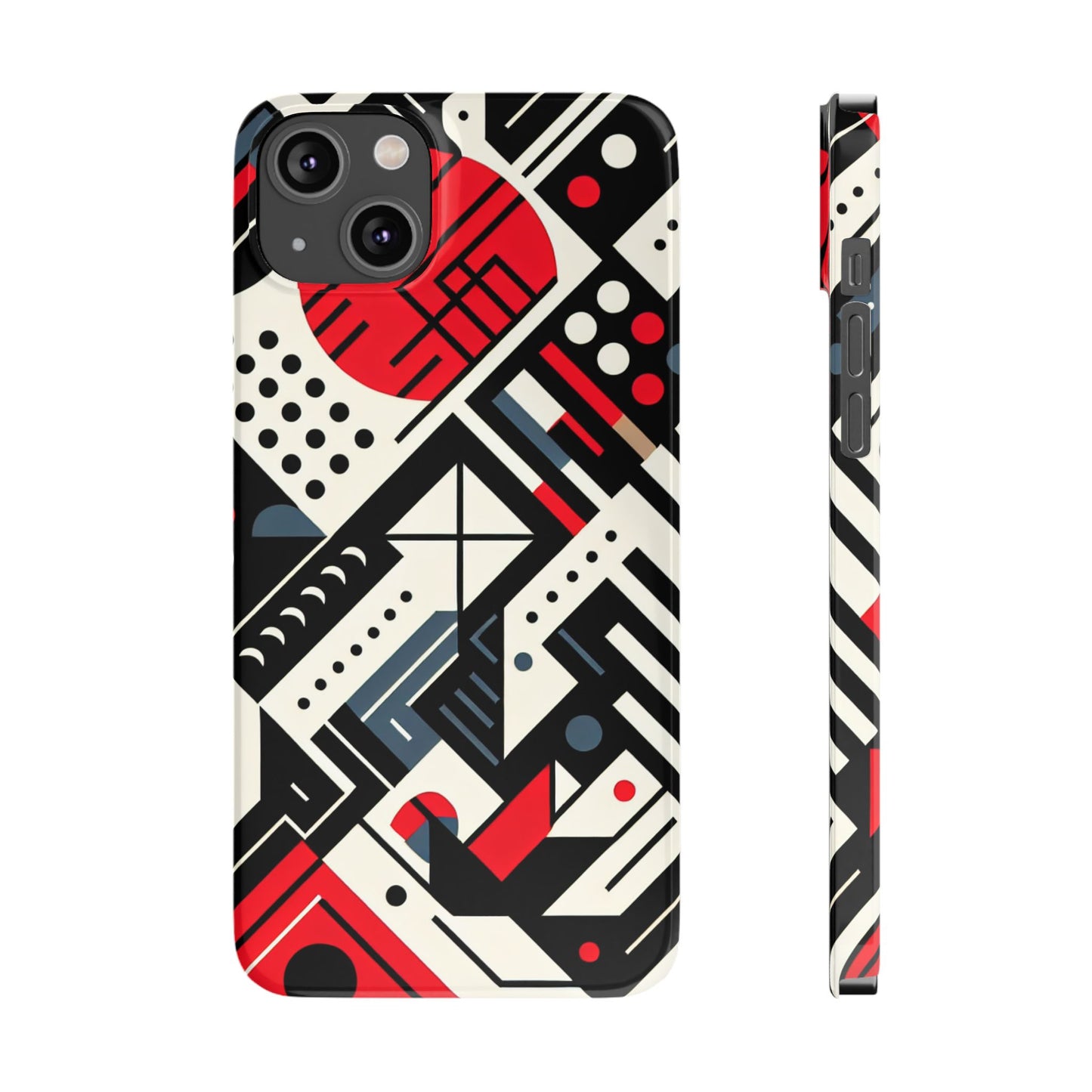 Geometric Abstract Slim Phone Case - Modern Design for Trendsetters