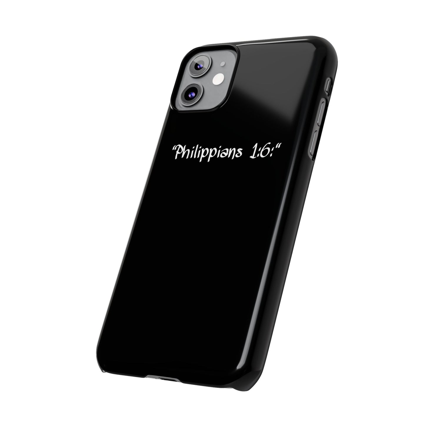 Bible verse "Philippians 1:6" - iPhone Case