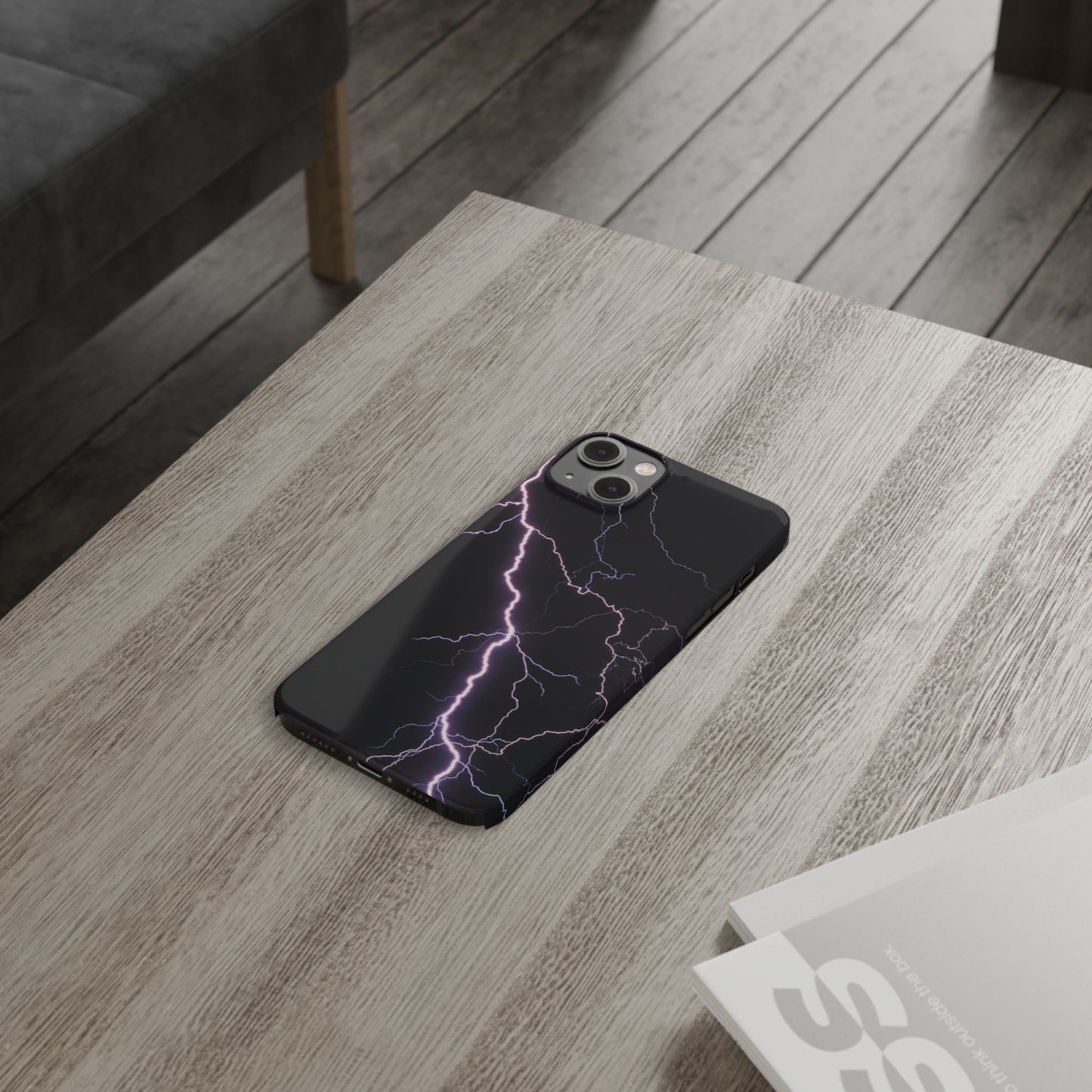 Lightning Bolt Slim Phone Case - Edgy, Stylish Protection for Your Device