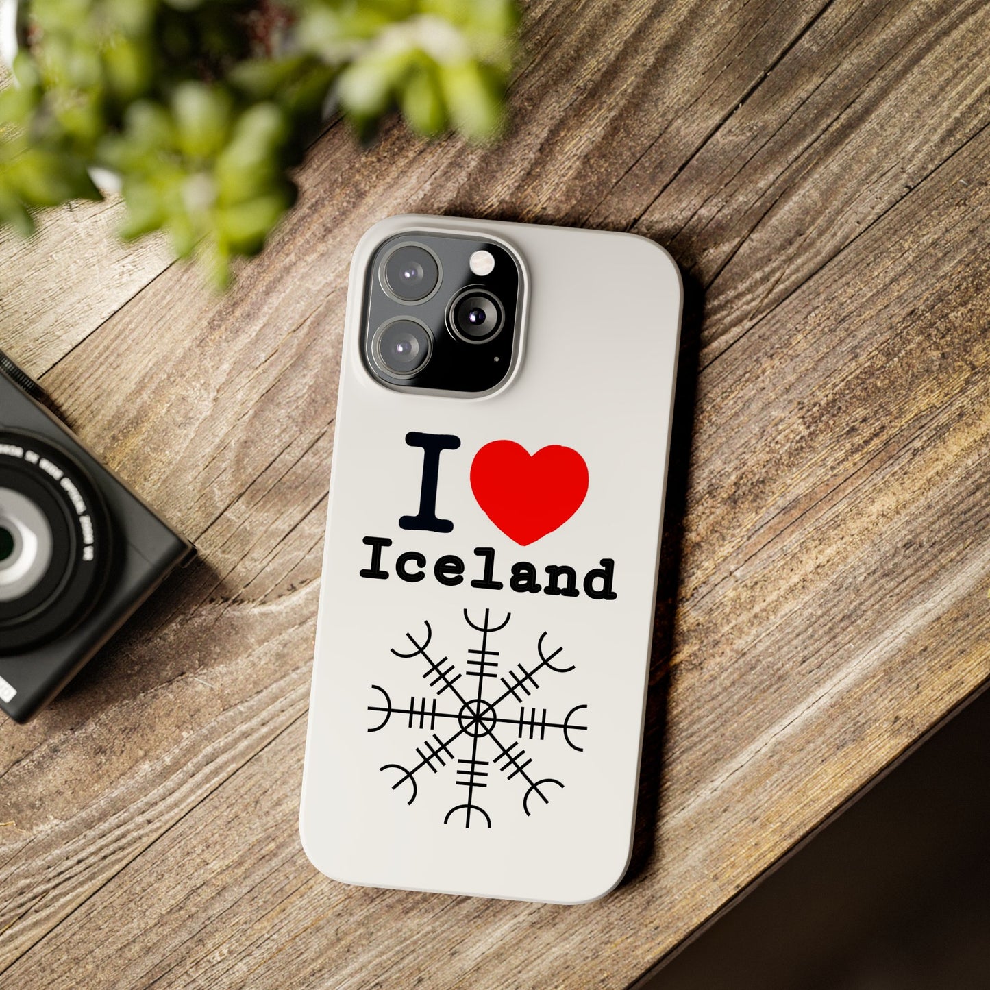 I Love Iceland Slim Phone Case - Stylish & Unique Design for Travelers