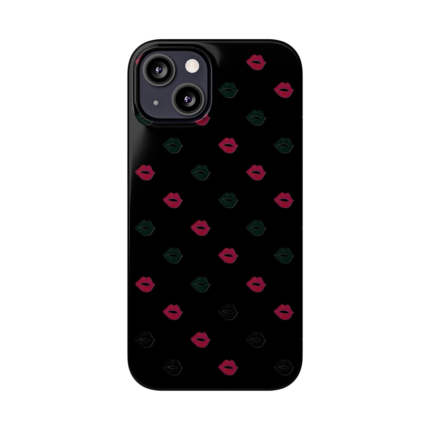 Chic Lip Pattern Slim Phone Case - Stylish Protection for Trendsetters