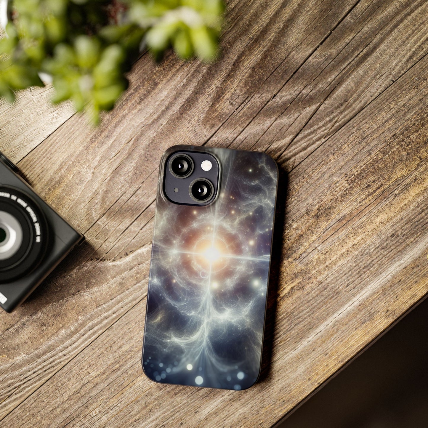 Cosmic Energy Slim Phone Case – Galaxy Design for Astronomy Lovers