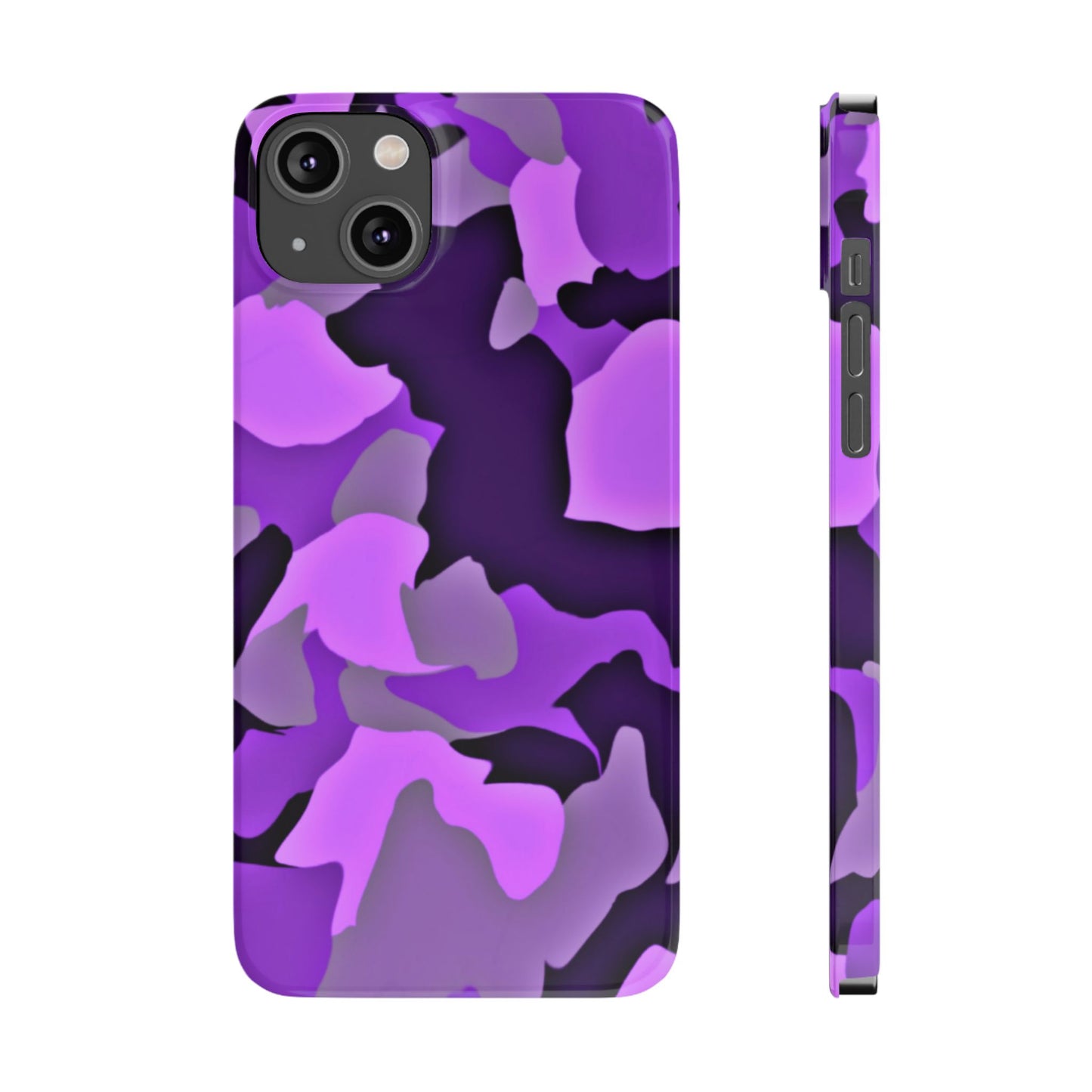 Colorful Purple Abstract Slim Phone Case - Stylish Mobile Accessory for Trendsetters