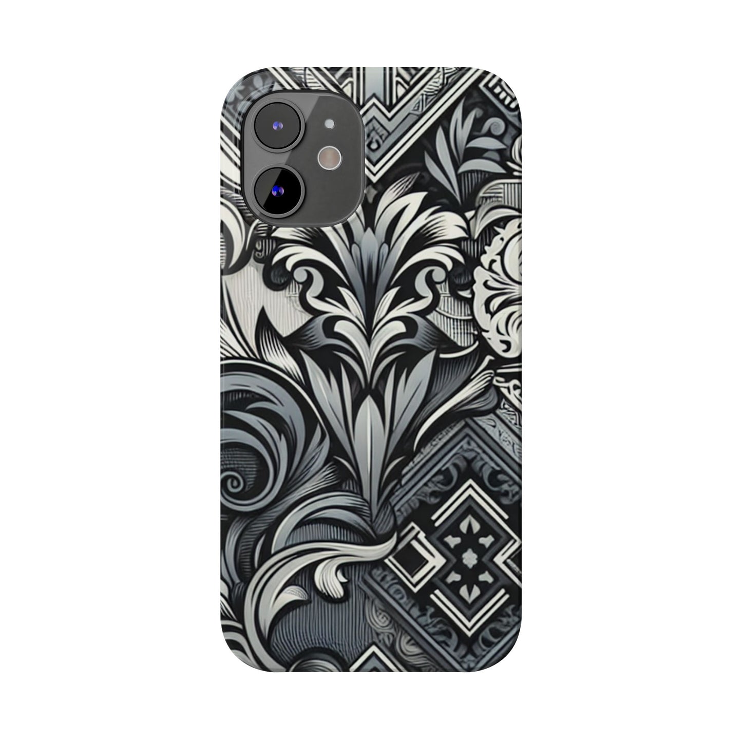 Elegant Floral Slim Phone Case - Stylish Protection for Modern Aesthetics