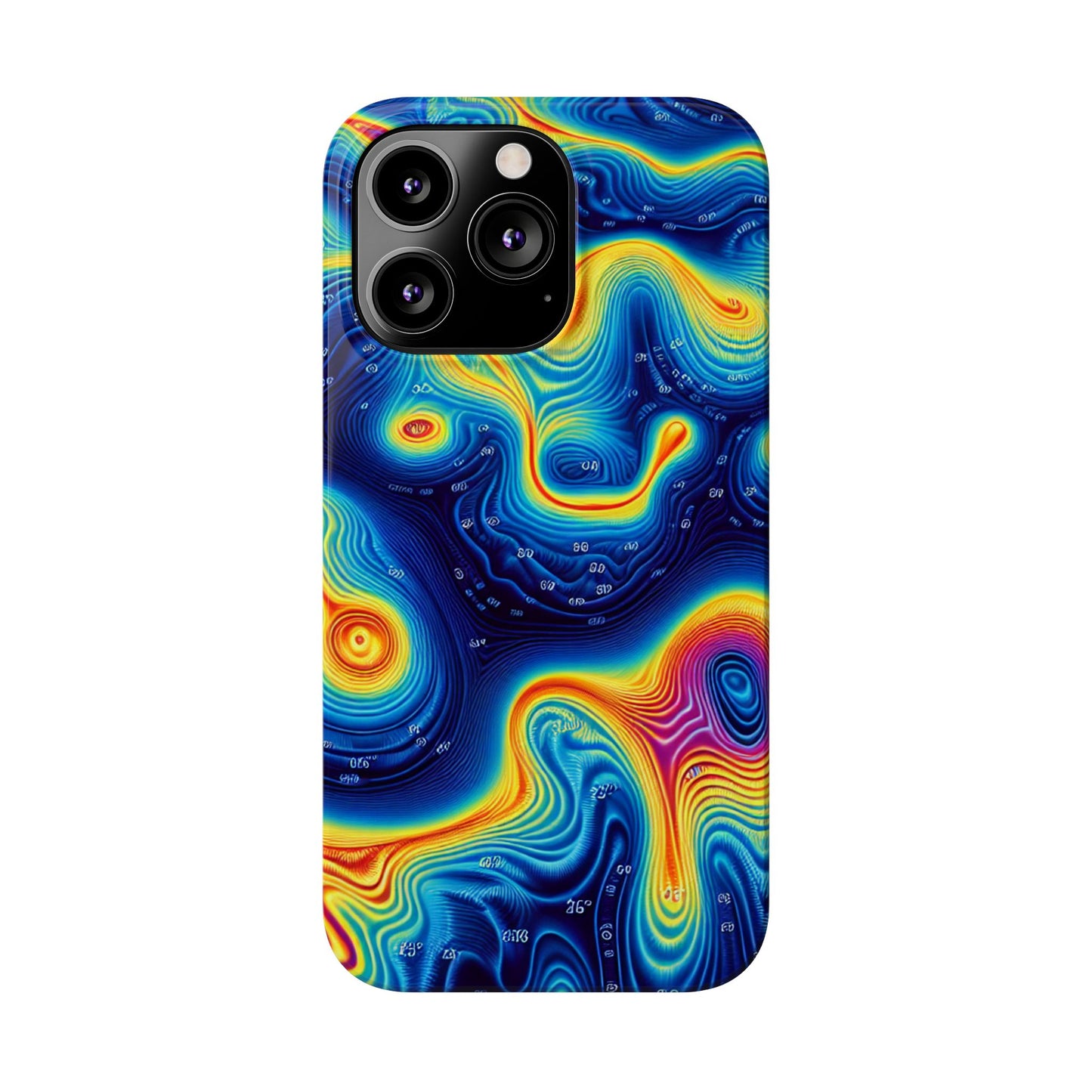 Thermal islands Phone Case - Colorful Geometric Design for Art Lovers