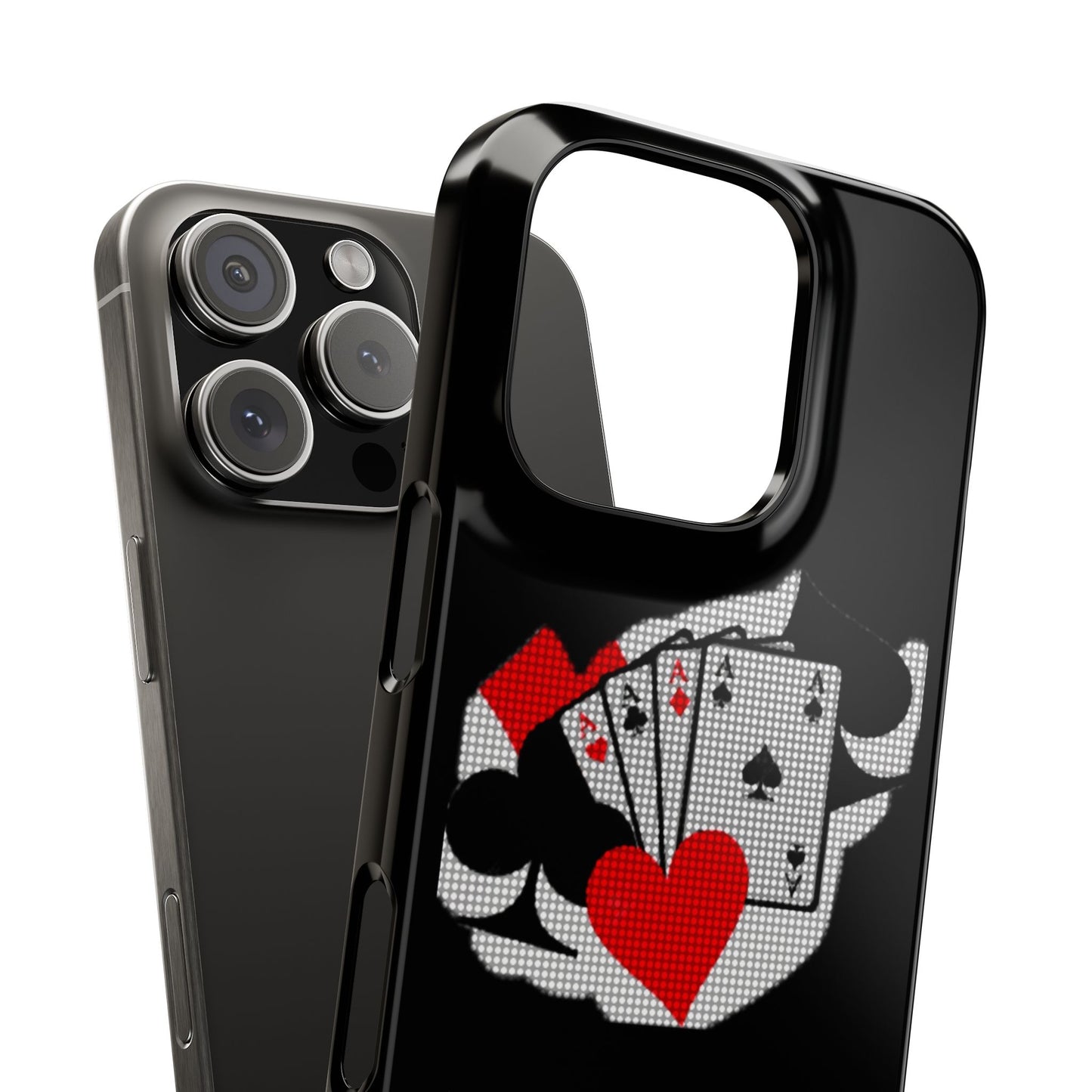 Stylish Slim Phone Case with Poker Design - Perfect for Gamers and Card Enthusiasts