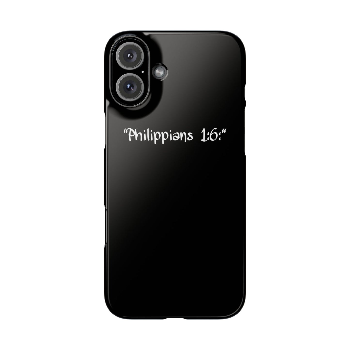 Bible verse "Philippians 1:6" - iPhone Case