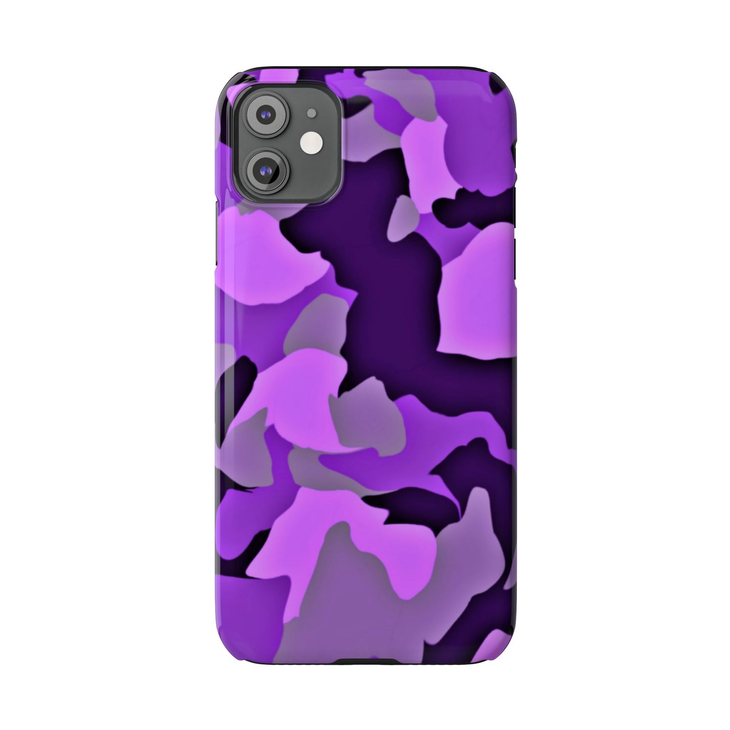 Colorful Purple Abstract Slim Phone Case - Stylish Mobile Accessory for Trendsetters