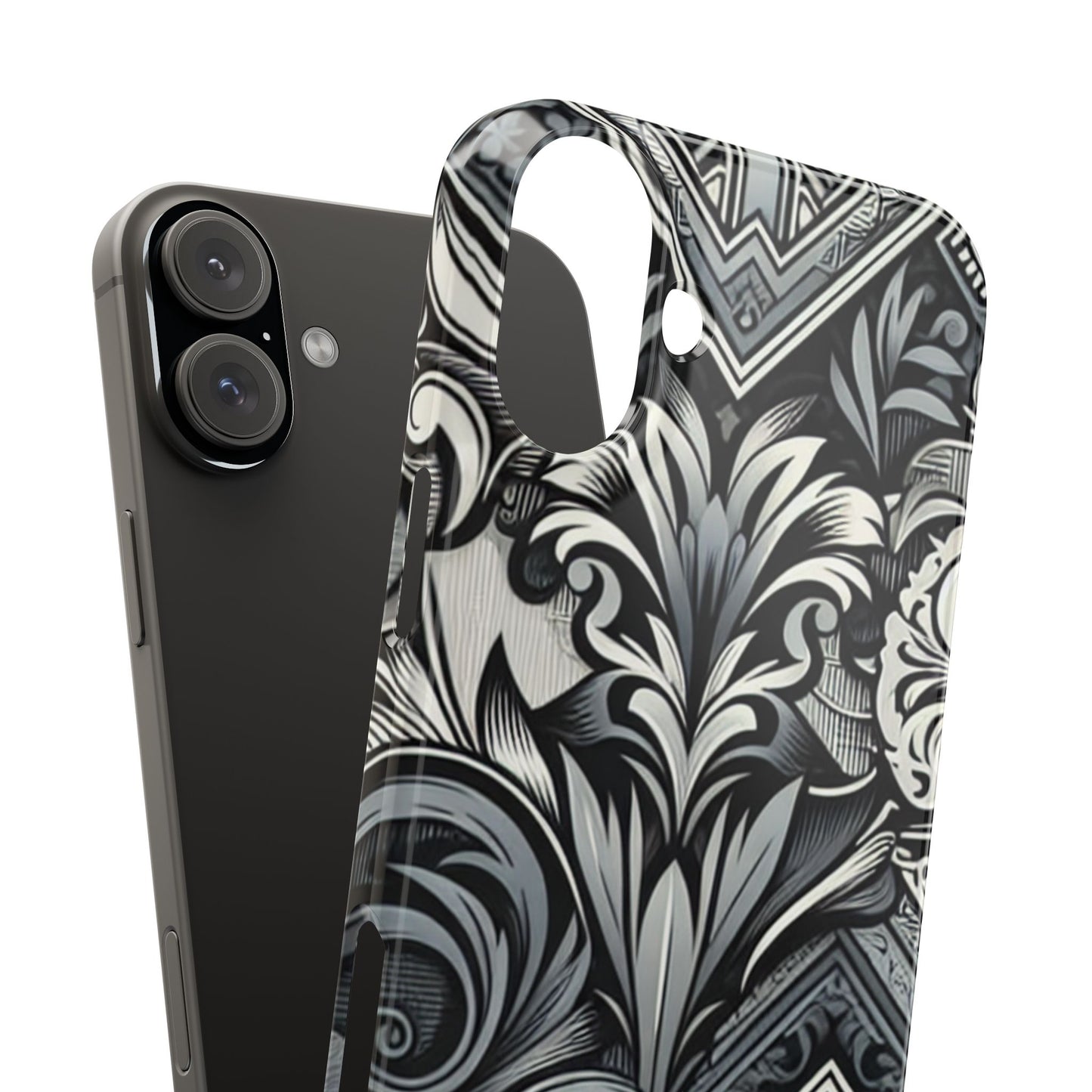 Elegant Floral Slim Phone Case - Stylish Protection for Modern Aesthetics