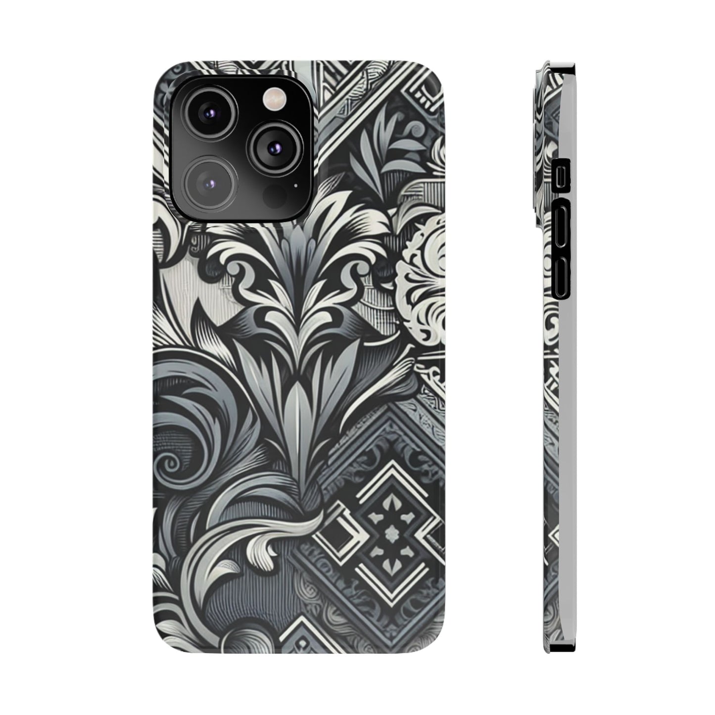 Elegant Floral Slim Phone Case - Stylish Protection for Modern Aesthetics