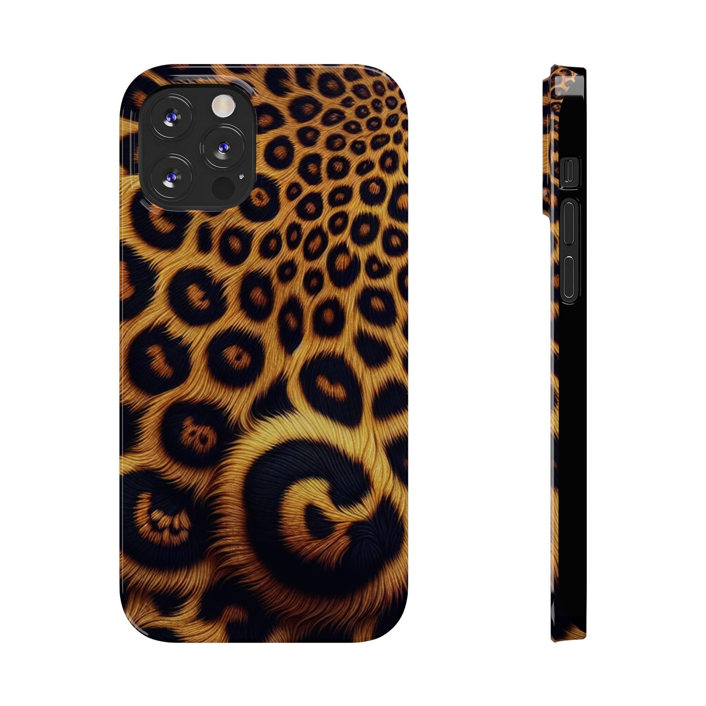 "New" Leopard Print Slim Phone Case - Trendy Animal Design