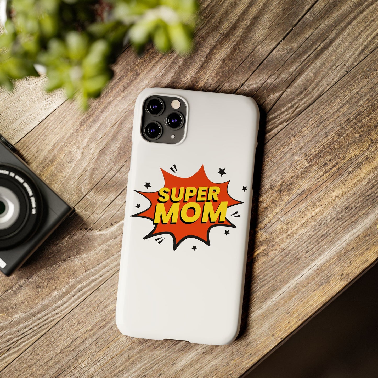 Super Mom Slim Phone Case - Perfect Gift for Mother's Day and Everyday Use