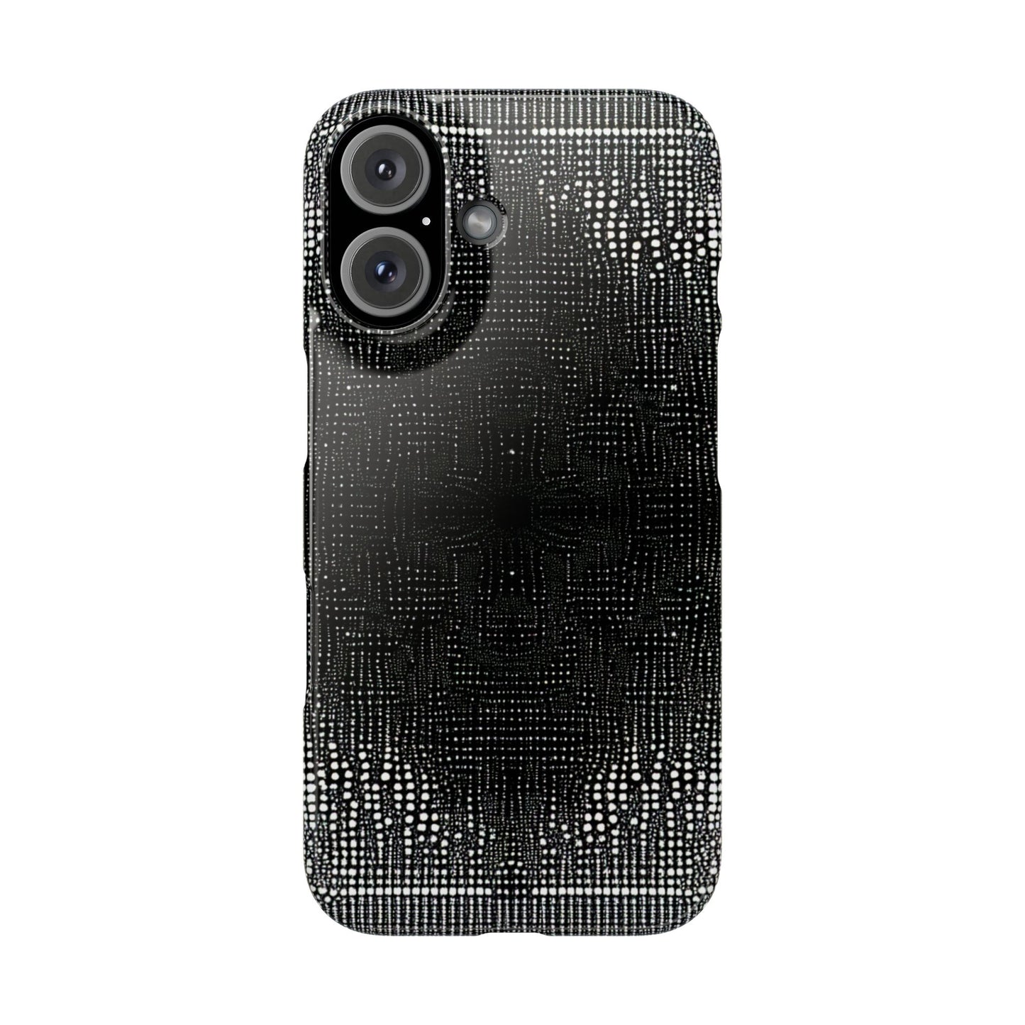 Glamorous Black Diamond Pattern Slim Phone Case