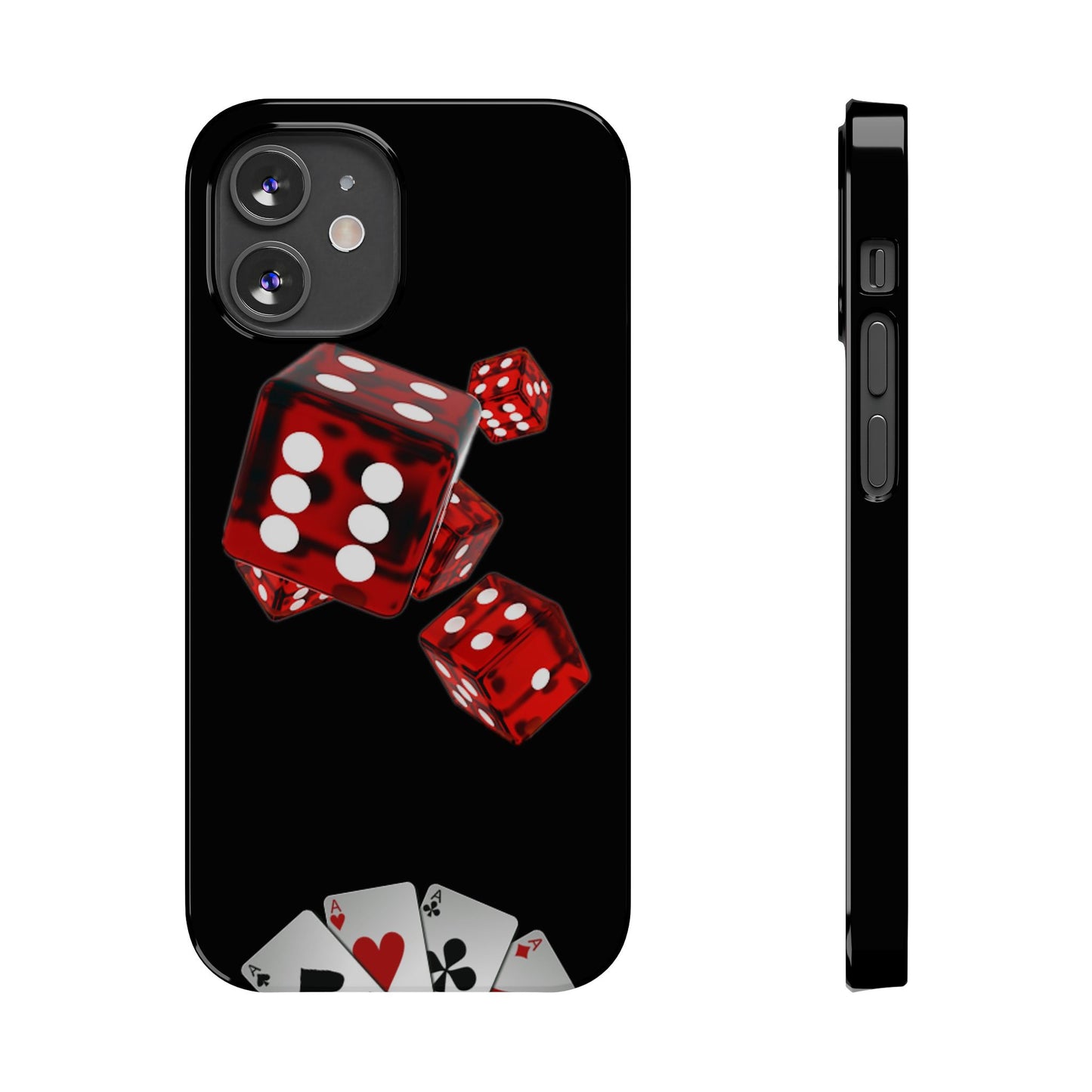 Sleek Casino Dice Slim Phone Case – Perfect for Gamblers and Poker Enthusiasts